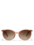 CHANEL Oval Sunglasses CH5448 Pink/Brown Gradient