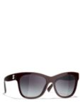 CHANEL Square Sunglasses CH5380 Dark Red/Grey Gradient