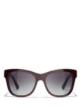 CHANEL Square Sunglasses CH5380 Dark Red/Grey Gradient
