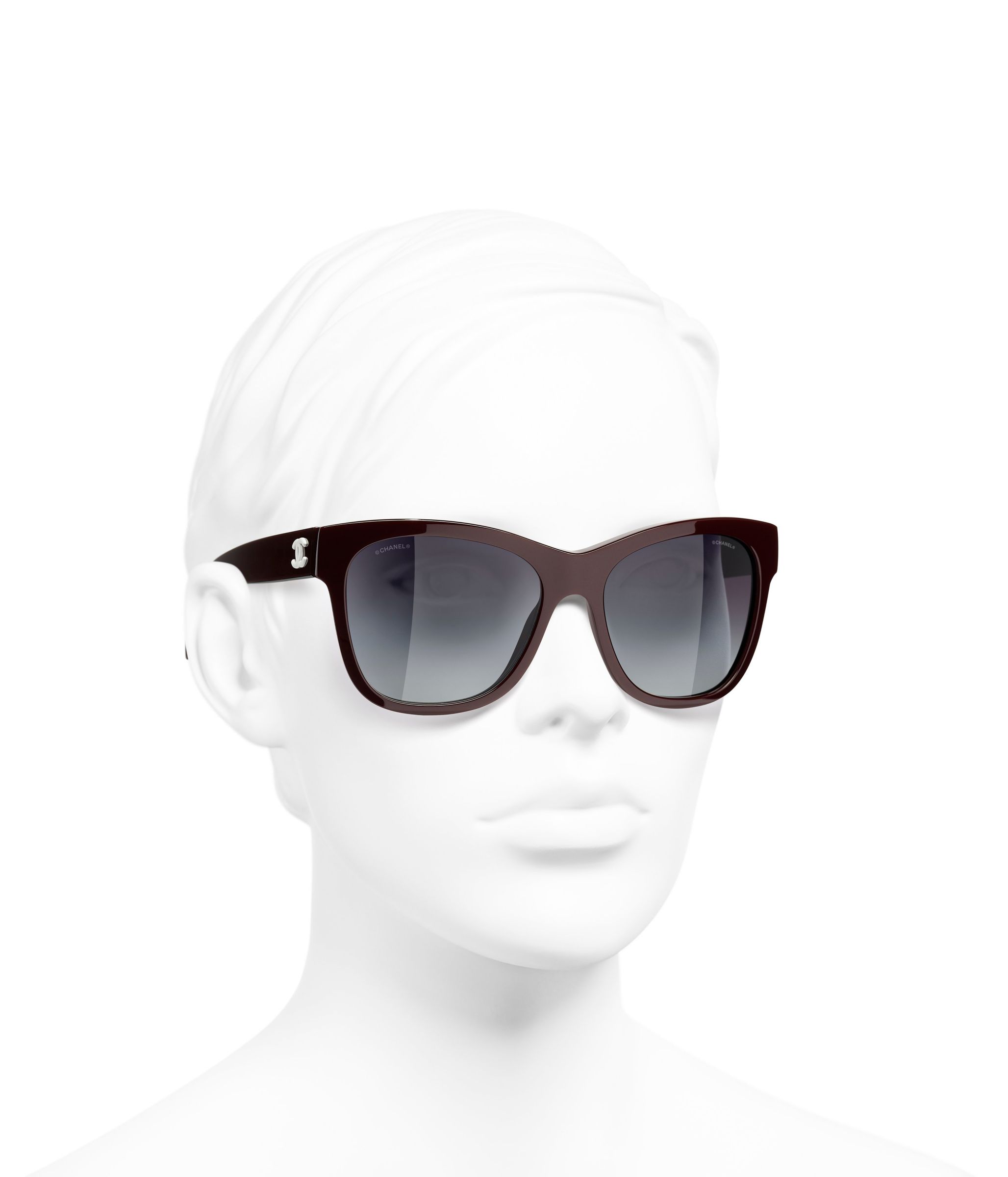 Chanel Square Sunglasses CH5380 Dark Red/Grey Gradient