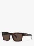 Prada PR 19WS Men's Tortoiseshell Square Sunglasses, Brown