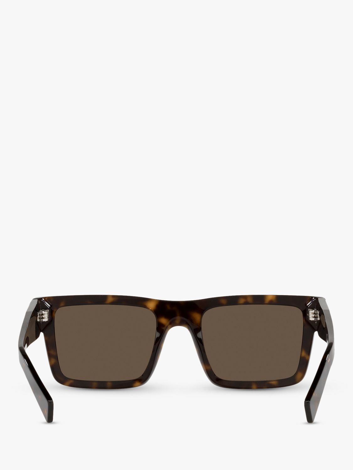 Prada PR 19WS Men's Tortoiseshell Square Sunglasses, Brown at John Lewis &  Partners