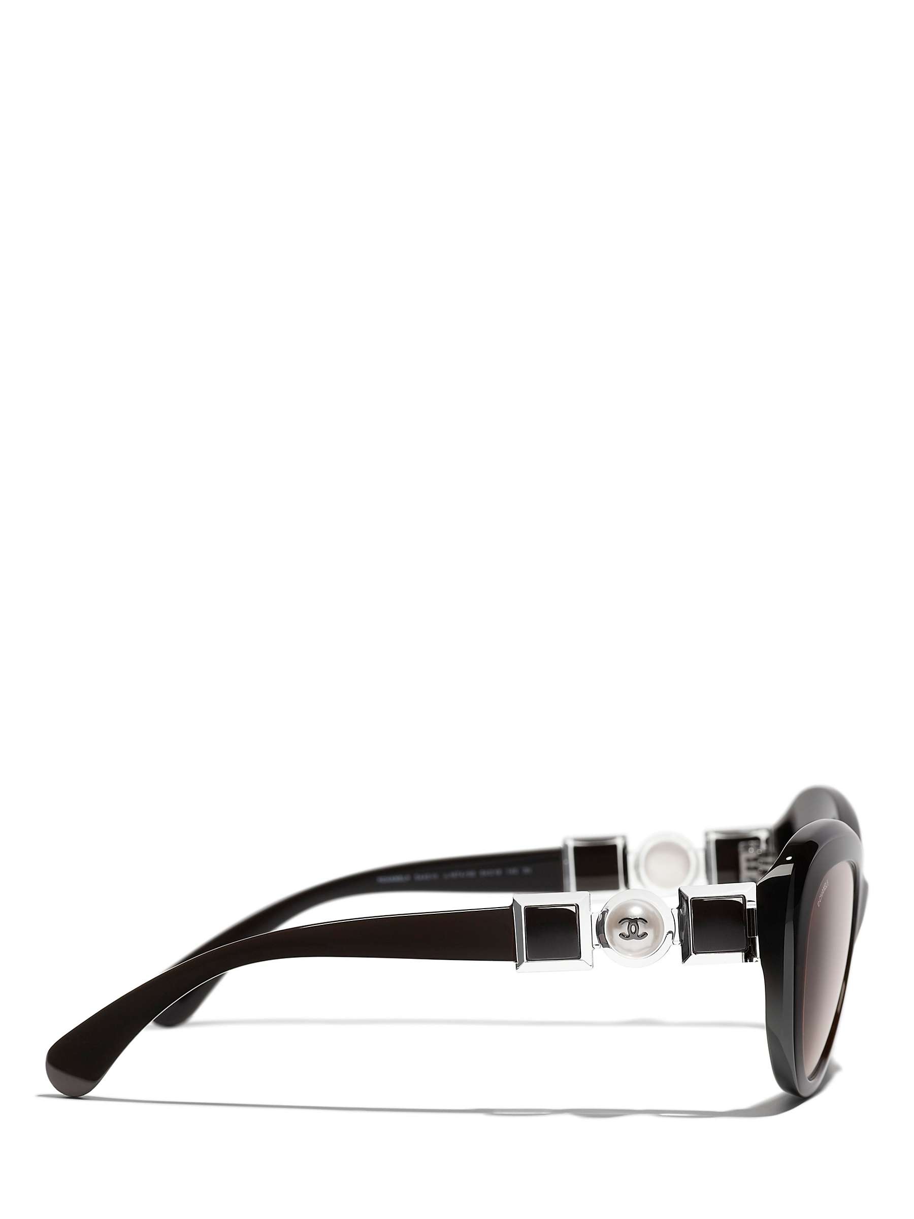 Buy CHANEL Cat Eye Sunglasses CH5443H Dark Brown/Brown Gradient Online at johnlewis.com