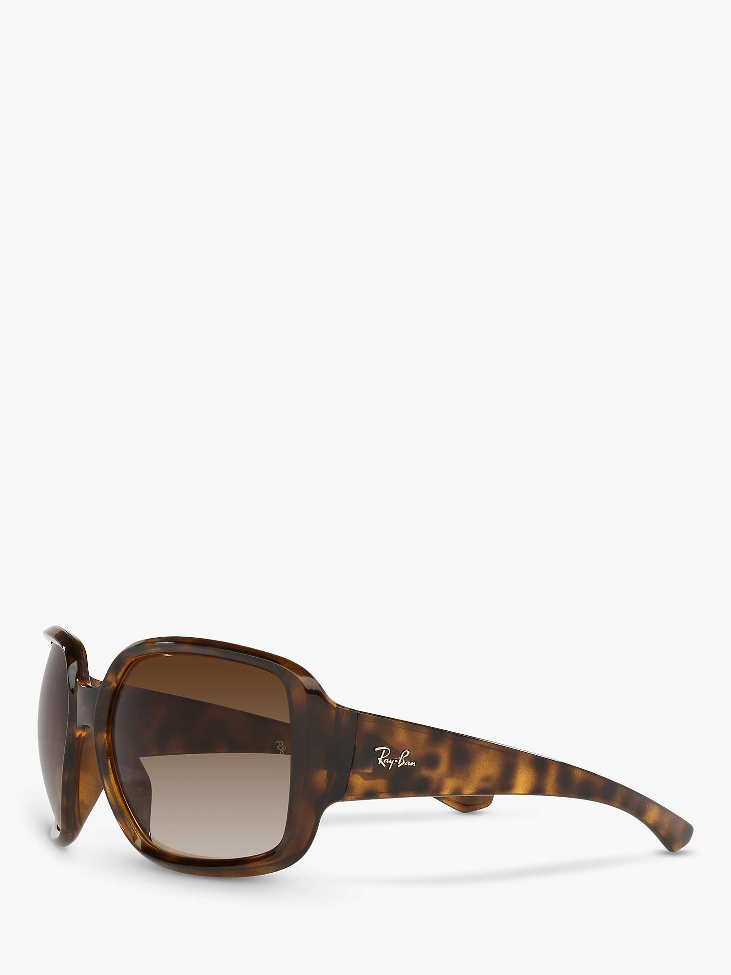 Buy Ray-Ban RB4347 Unisex Tortoiseshell Square Sunglasses, Havana/Brown Gradient Online at johnlewis.com