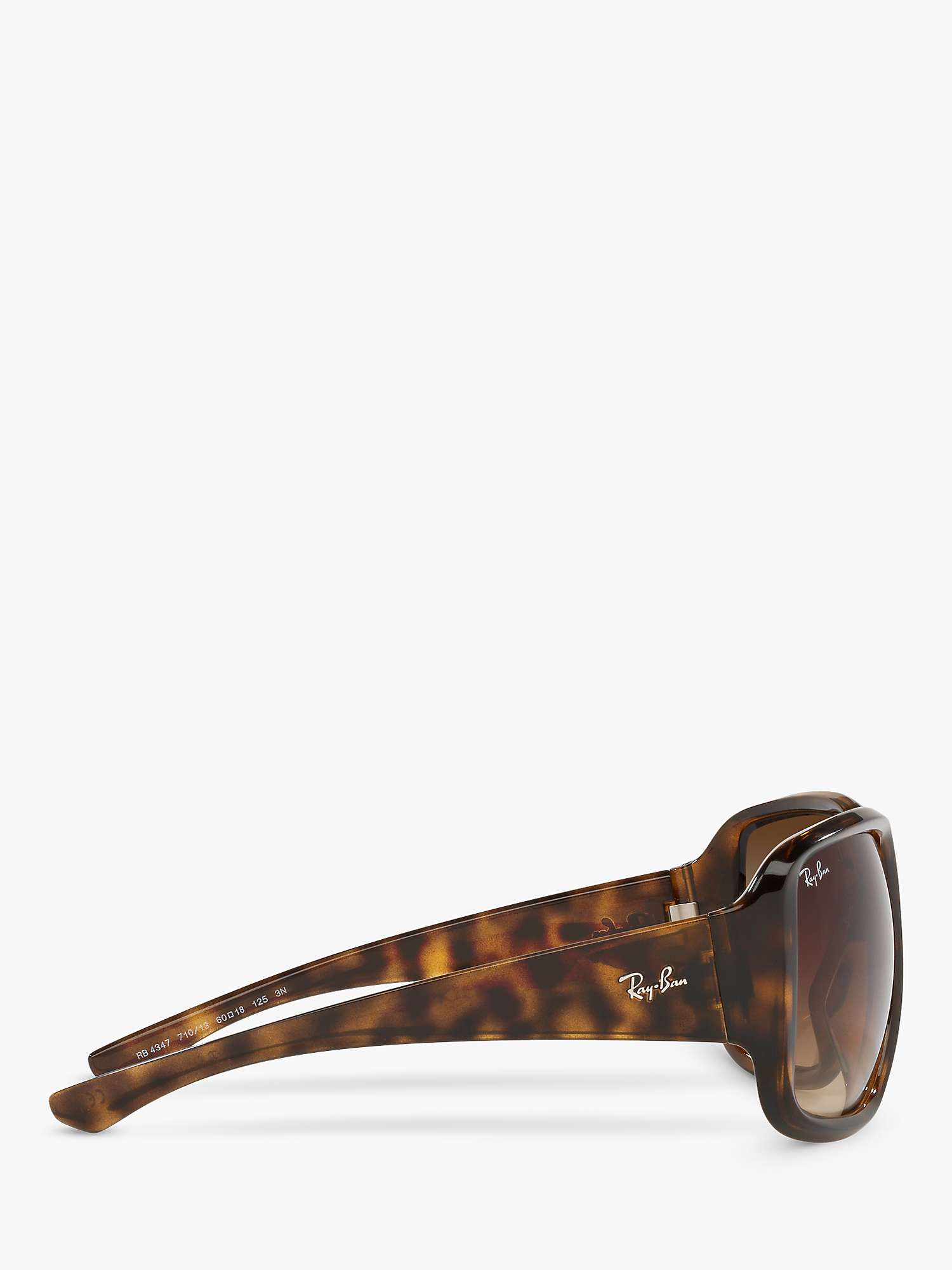Buy Ray-Ban RB4347 Unisex Tortoiseshell Square Sunglasses, Havana/Brown Gradient Online at johnlewis.com