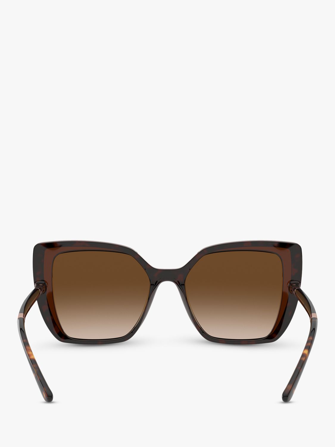 Dolce & Gabbana DG6138 Women's Butterfly Sunglasses, Brown/Brown Gradient