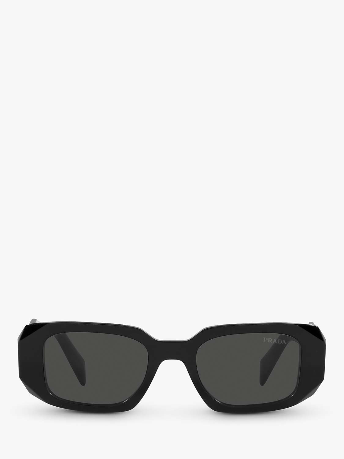 Buy Prada PR 17WS Women's Square Sunglasses, Black Online at johnlewis.com