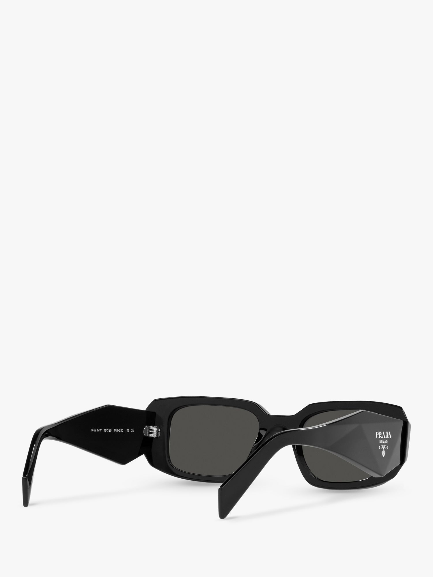 Prada PR 17WS Women's Square Sunglasses, Black