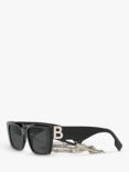 Burberry BE4336 Women's Rectangular Chain Sunglasses