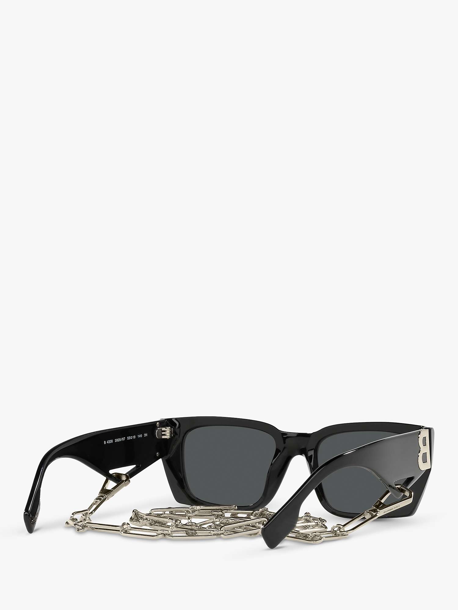 Buy Burberry BE4336 Women's Rectangular Chain Sunglasses Online at johnlewis.com