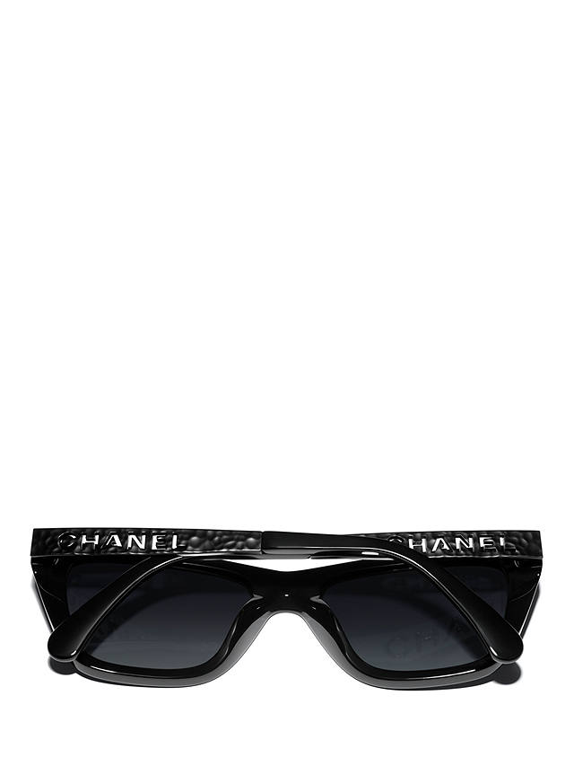 CHANEL Rectangular Sunglasses CH5442 Black/Grey Gradient