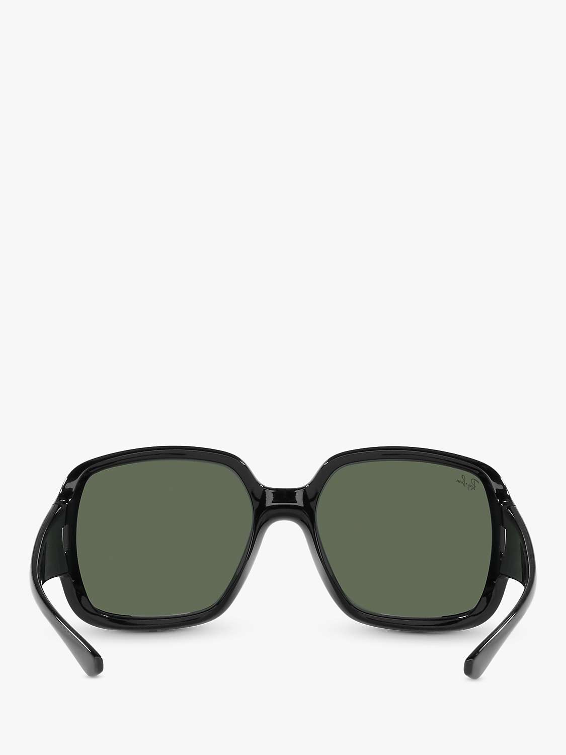 Buy Ray-Ban RB4347 Unisex Square Sunglasses, Black/Green Classic Online at johnlewis.com
