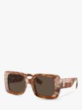 Burberry BE4327 Women's Square Sunglasses, Brown