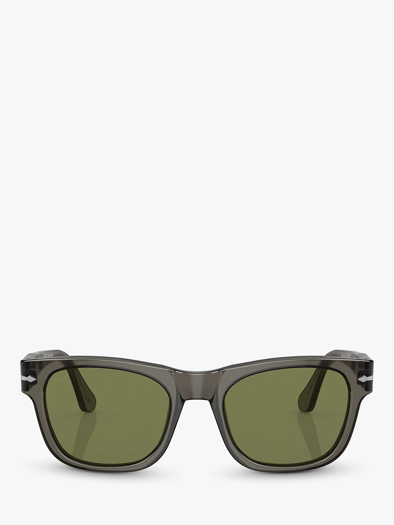 Buy Persol PO3269S Unisex D-Frame Sunglasses, Opal Smoke/Green Online at johnlewis.com