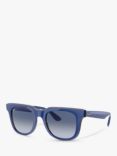 Ray-Ban RB4368 Unisex Square Sunglasses, Blue/Red/Grey