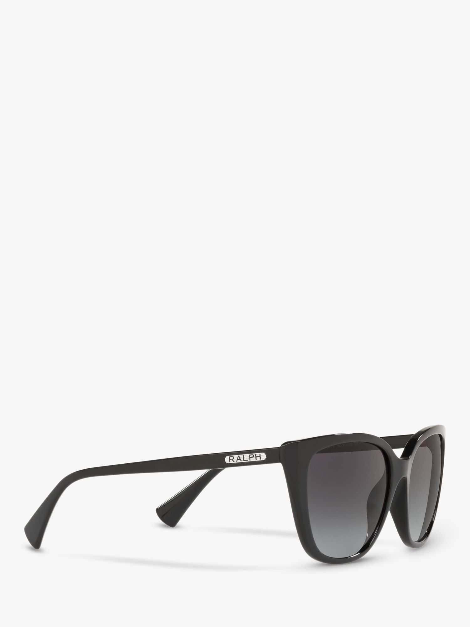 Ralph RA5274 Women's Butterfly Shape Sunglasses, Black Gloss/Grey Gradient