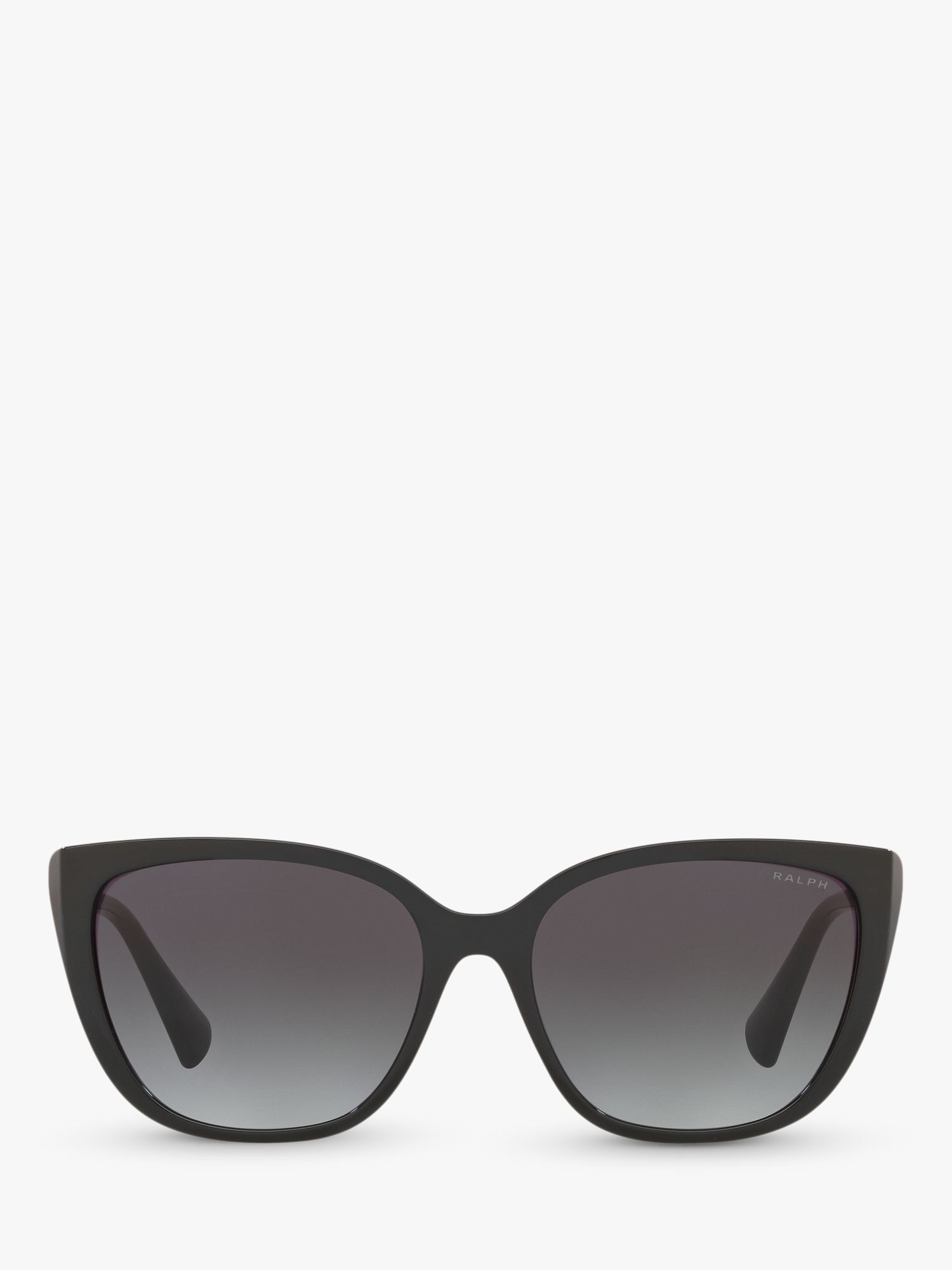 Ralph RA5274 Women's Butterfly Shape Sunglasses, Black Gloss/Grey Gradient