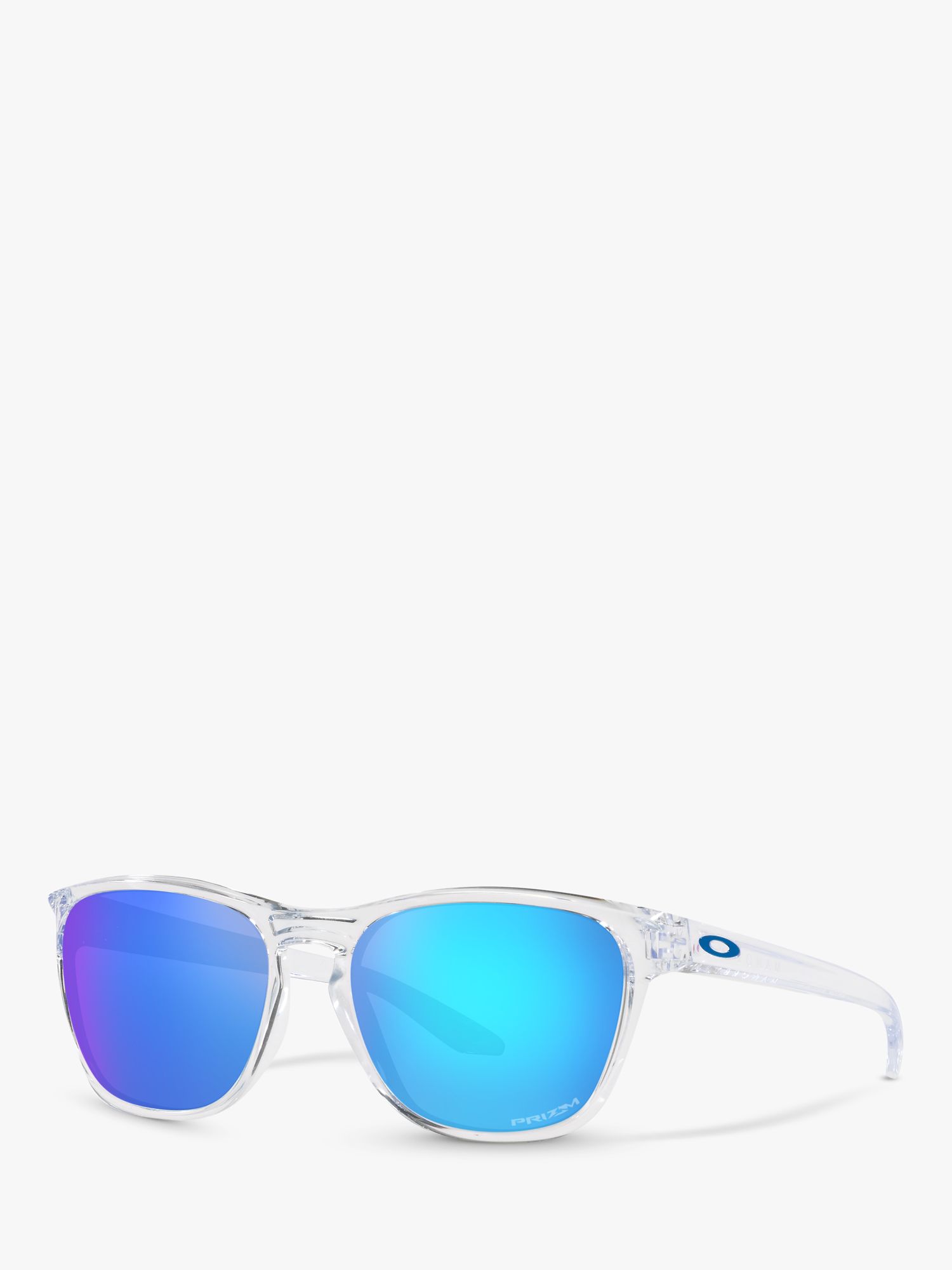 Oakley OO9479 Men's Manorburn Prizm Square Sunglasses, Polished  Clear/Mirror Blue at John Lewis & Partners