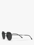 Ray-Ban RB3565 Jack Unisex Polarised Metal Hexagonal Sunglasses