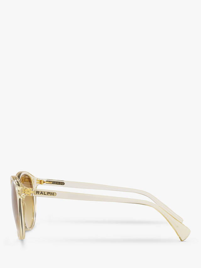 Ralph Lauren RA5273 Women's Oval Sunglasses, Pinot Grigio/Brown