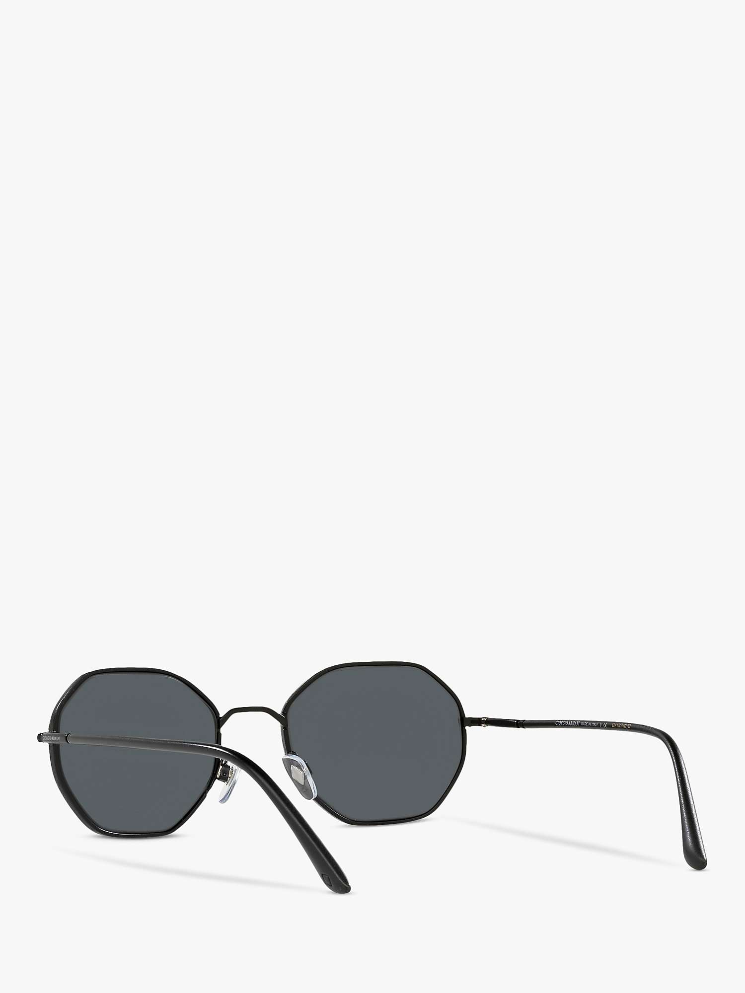 Buy Giorgio Armani AR6112J Men's Rectangular Sunglasses Online at johnlewis.com