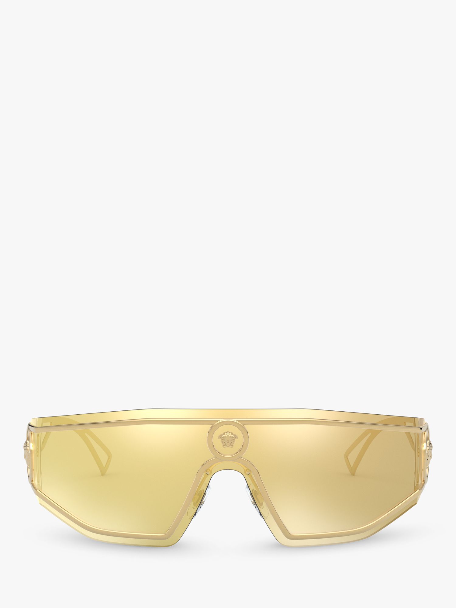 Versace VE2226 Men's Irregular Sunglasses, Gold