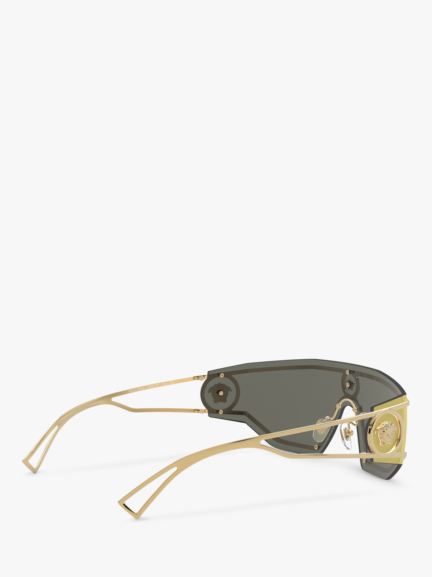 Versace Ve2226 Mens Irregular Sunglasses Gold At John Lewis And Partners 