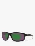 Oakley OO9449 Men's Prizm Rectangular Sunglasses, Black Ink/Mirror Green