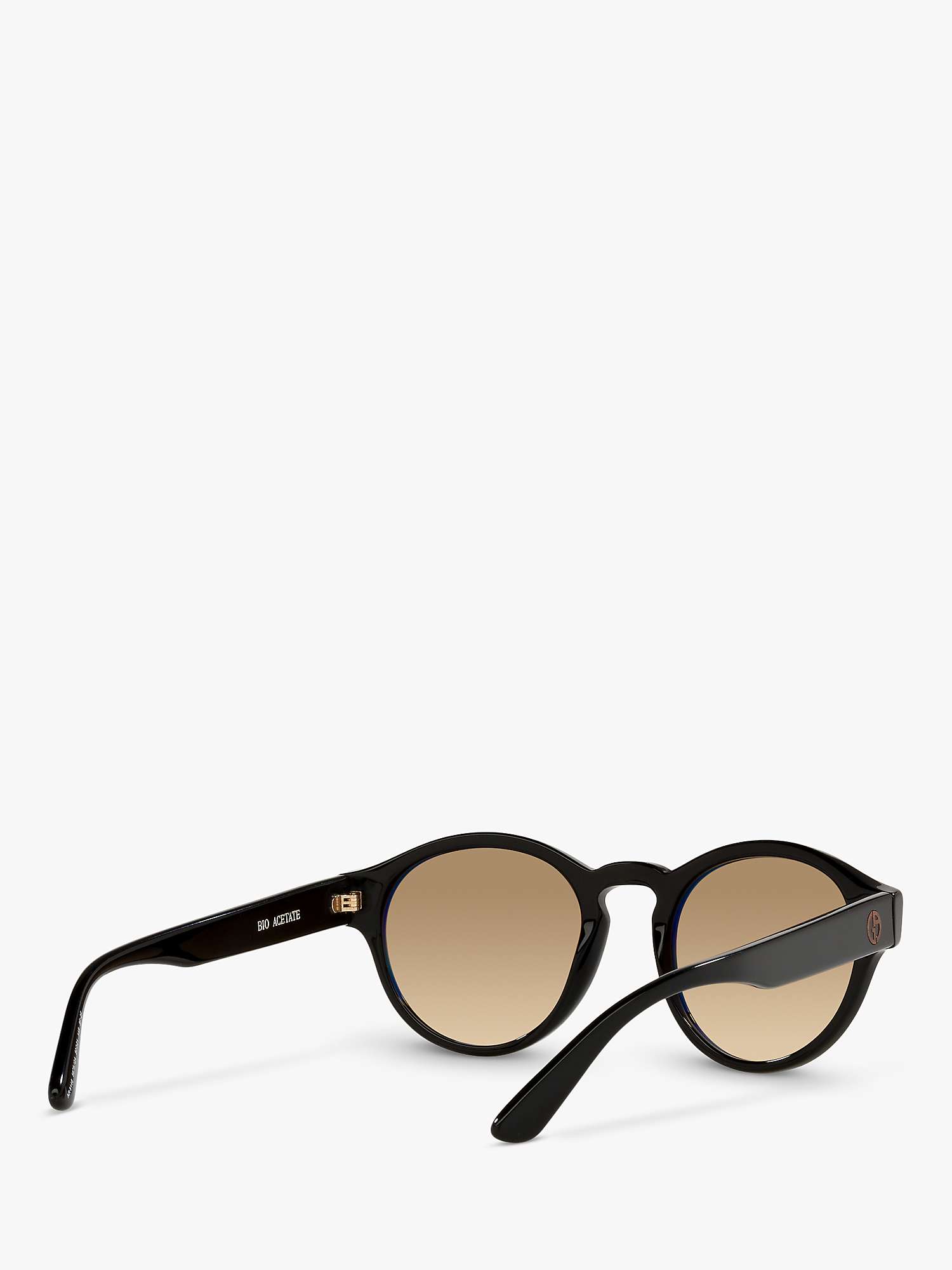 Buy Giorgio Armani AR8146 Women's Oval Sunglasses, Black/Beige Gradient Online at johnlewis.com