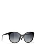 CHANEL Oval Sunglasses CH5440 Black/Grey Gradient
