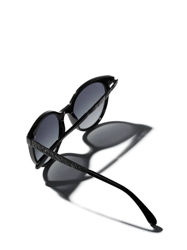 CHANEL Oval Sunglasses CH5440 Black/Grey Gradient