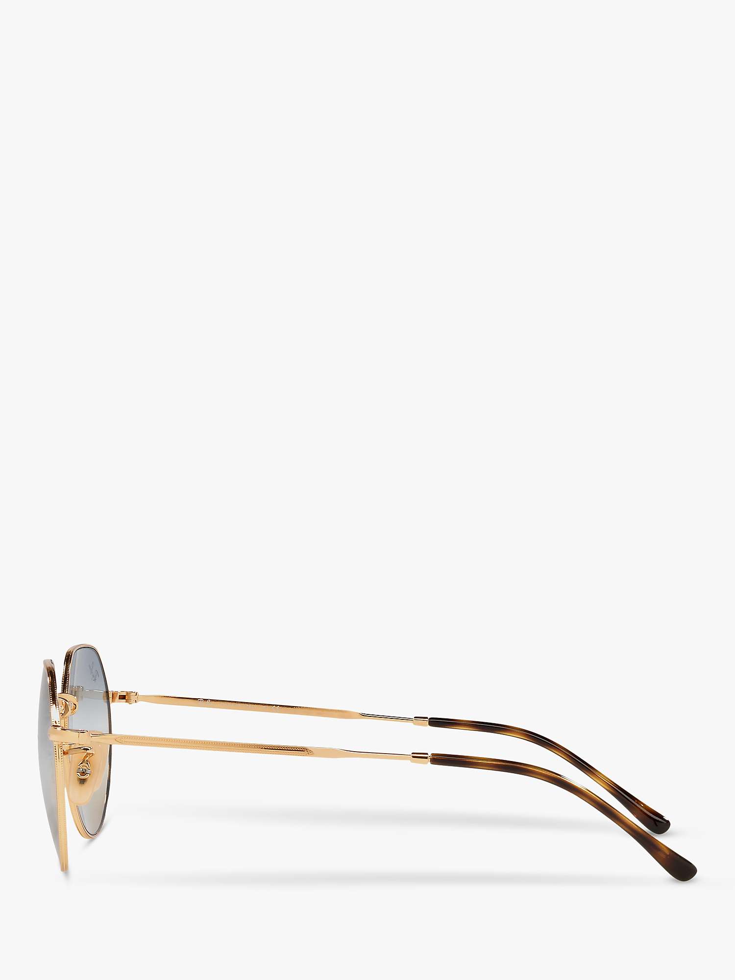 Buy Ray-Ban RB3565 Jack Unisex Metal Hexagonal Sunglasses, Gold/Multi Gradient Online at johnlewis.com
