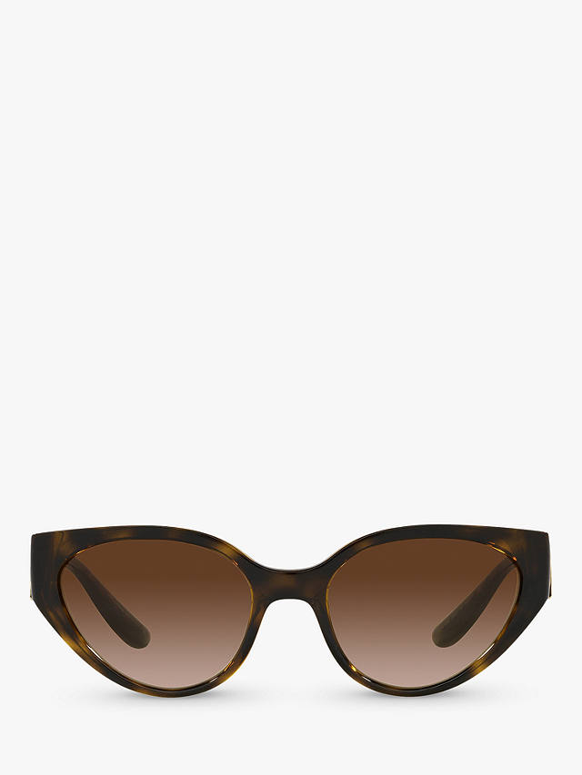 Dolce & Gabbana DG6146 Women's Cat's Eye Sunglasses, Havana/Brown Gradient