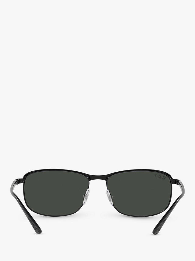 Ray-Ban RB3671CH Unisex Polarised Sunglasses, Black On Black