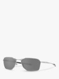 Oakley OO6047 Men's Savitar Prizm Polarised Rectangular Sunglasses