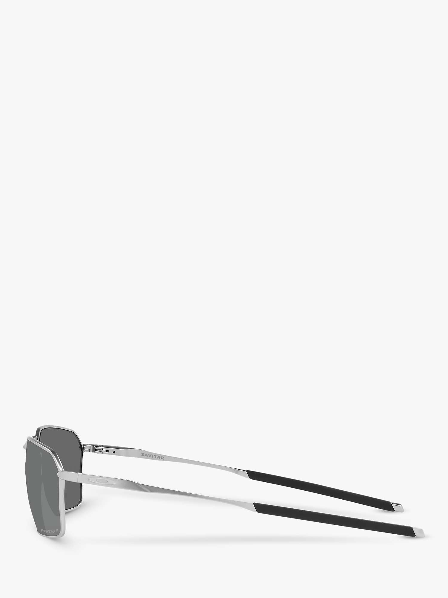 Buy Oakley OO6047 Men's Savitar Prizm Polarised Rectangular Sunglasses Online at johnlewis.com