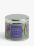 John Lewis Lavender & Eucalyptus Tin Scented Candle, 225g