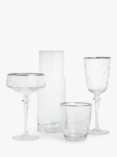 Star Etched Glass Tumblers Set of 6