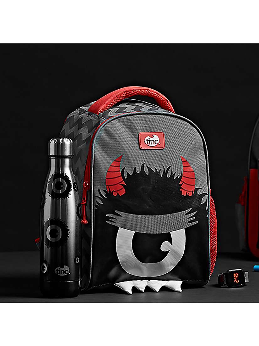 Buy Tinc Kronk Monster Children's Backpack, Black/Red Online at johnlewis.com