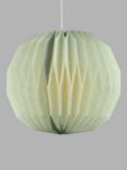 ANYDAY John Lewis & Partners Issie Easy-to-Fit Paper Ceiling Shade, Dusty Green