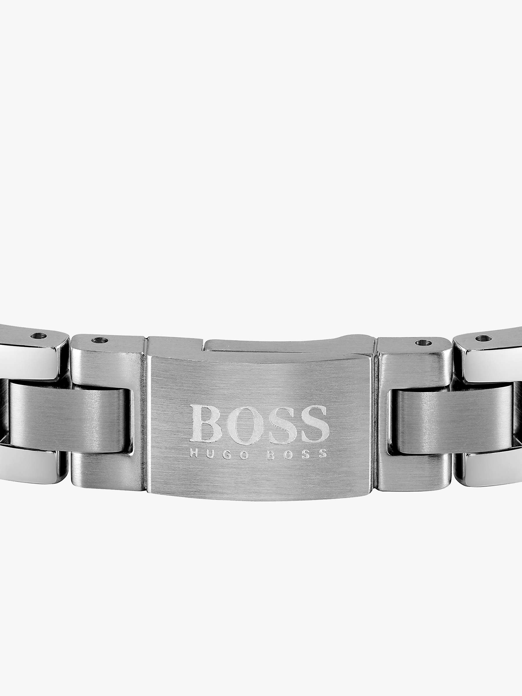 Buy BOSS Men's Logo H-Link Bracelet Online at johnlewis.com