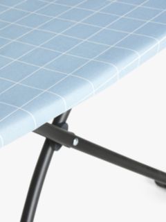 John Lewis Blue Check Ironing Board Cover, Large, L135 x W45cm