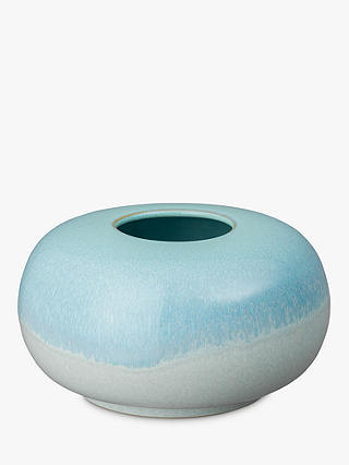 Denby Quartz Jade Pebble Vase, H10.5cm, Green