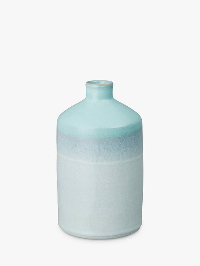 Denby Quartz Jade Bottle Vase, H20cm, Green