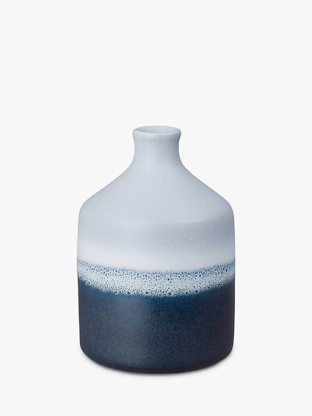 Denby Minerals Bottle Vase, H14cm, Blue