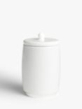 John Lewis White Ceramic Bathroom Storage Jar