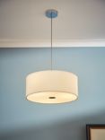 John Lewis Micropleated Diffuser Ceiling Light, White