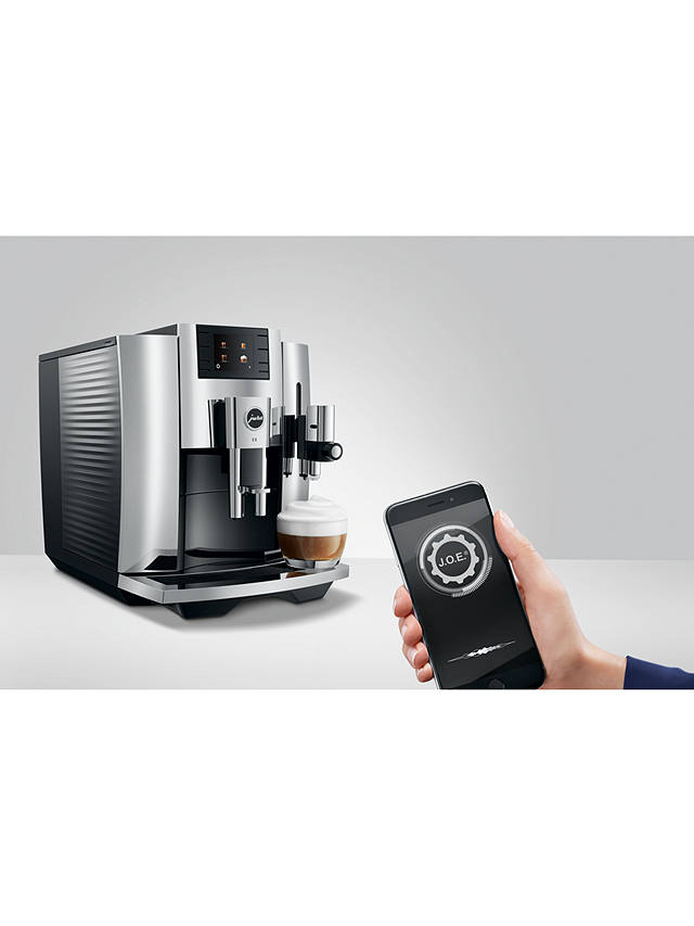 JURA E8 Coffee Machine, Chrome