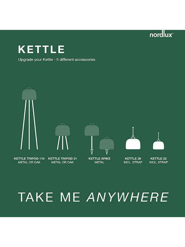 Nordlux Kettle 36 Take Me Anywhere LED Large Indoor/Outdoor Light and Accessories Set