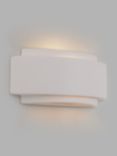 John Lewis Curve Ceramic Wall Light, White